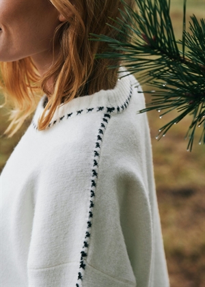 Roeme knit stitch bluse Offwhite Neo Noir 